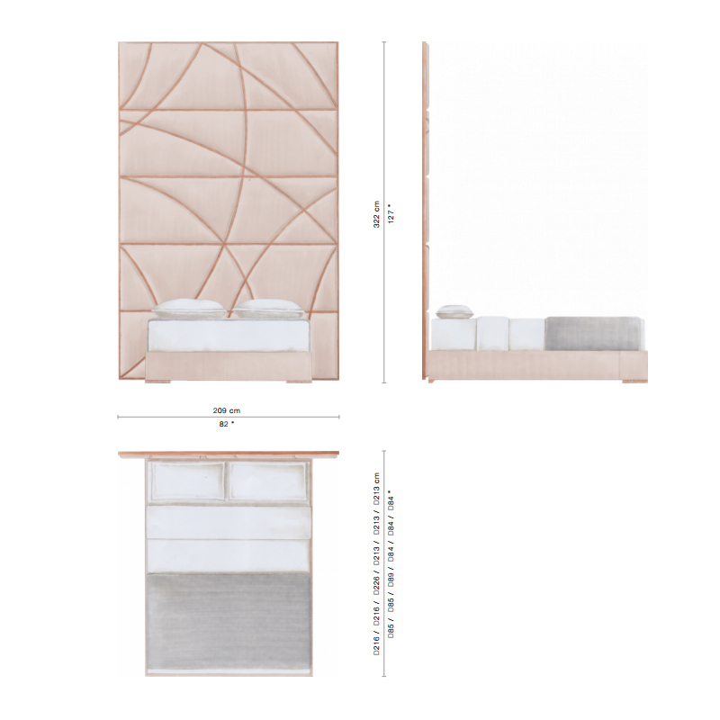 Embroidery pattern bedroom high back bed,EKAR FURNITURE CO.,LTD,Embroidery pattern bedroom high back bed,foshan furniture factory,custom Furniture factory,china furniture factory
