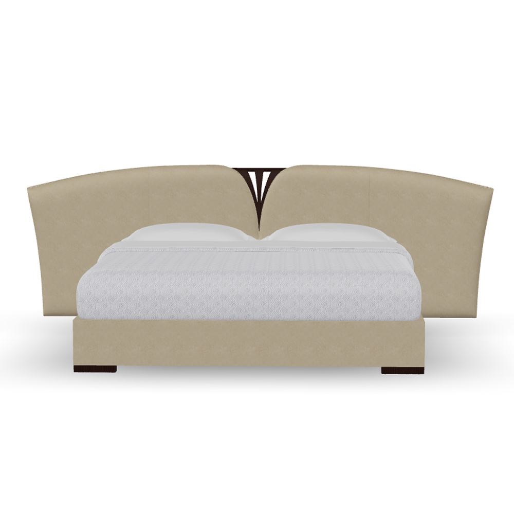 Elegant American Style Solid Wood Curved Panel Bed,EKAR FURNITURE CO.,LTD,Elegant American Style Solid Wood Curved Panel Bed,foshan furniture factory,custom Furniture factory,china furniture factory