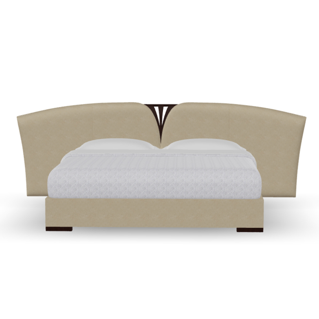 Elegant American Style Solid Wood Curved Panel Bed,EKAR FURNITURE CO.,LTD,Elegant American Style Solid Wood Curved Panel Bed,foshan furniture factory,custom Furniture factory,china furniture factory