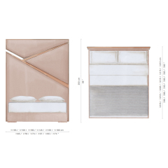 Modern American style solid wood bed with unique creative design,EKAR FURNITURE CO.,LTD,Modern American style solid wood bed with unique creative design,foshan furniture factory,custom Furniture factory,china furniture factory