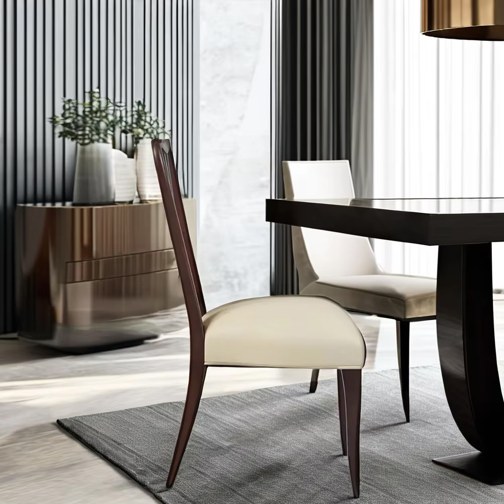 Elegant Upholstered Armless Dining Chair with Solid Wood Frame,EKAR FURNITURE CO.,LTD,Elegant Upholstered Armless Dining Chair with Solid Wood Frame,foshan furniture factory,custom Furniture factory,china furniture factory