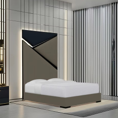 Modern American style solid wood bed with unique creative design,EKAR FURNITURE CO.,LTD,Modern American style solid wood bed with unique creative design,foshan furniture factory,custom Furniture factory,china furniture factory