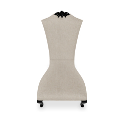 ,MY SHOP,Sophisticated American High-Back Armless Upholstered Dining Chair,foshan furniture factory,custom Furniture factory,china furniture factory