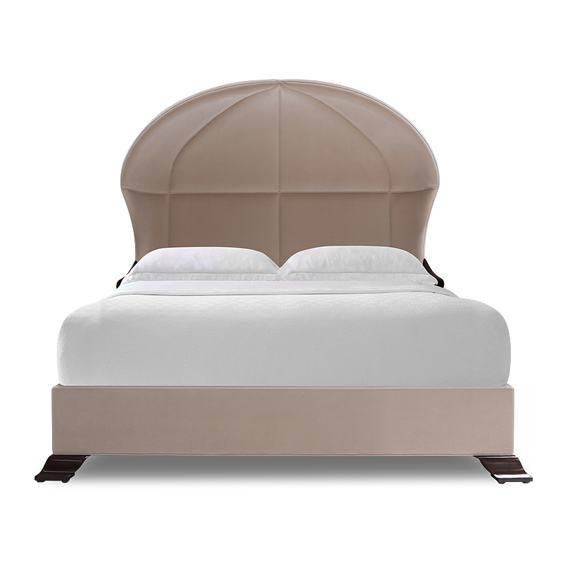 Elegant Curved Headboard Bed with American Design,EKAR FURNITURE CO.,LTD,Elegant Curved Headboard Bed with American Design,foshan furniture factory,custom Furniture factory,china furniture factory