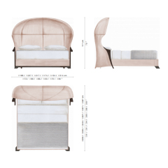 ,MY SHOP,Elegant Curved Headboard Bed with American Design,foshan furniture factory,custom Furniture factory,china furniture factory