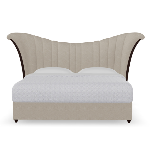 American-Style Bed with Unique Irregular Headboard Design,EKAR FURNITURE CO.,LTD,American-Style Bed with Unique Irregular Headboard Design,foshan furniture factory,custom Furniture factory,china furniture factory