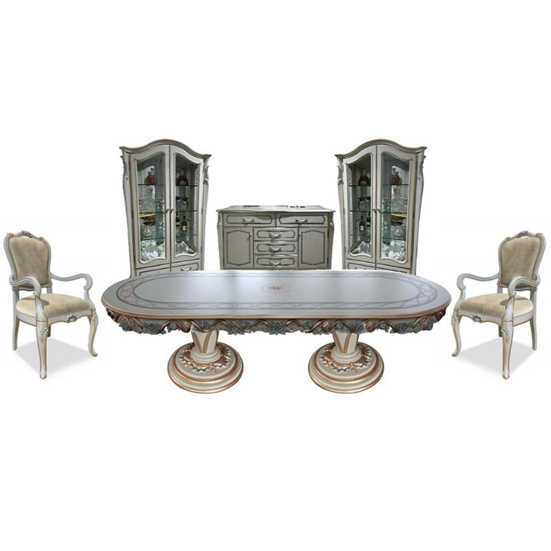 French-Style Oval Dining Table – Elegant Design with Luxurious Craftsmanship,EKAR FURNITURE CO.,LTD,French-Style Oval Dining Table – Elegant Design with Luxurious Craftsmanship,foshan furniture factory,custom Furniture factory,china furniture factory