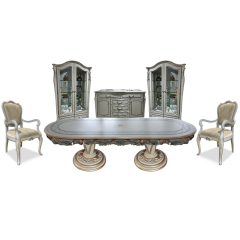 French-Style Oval Dining Table – Elegant Design with Luxurious Craftsmanship,EKAR FURNITURE CO.,LTD,French-Style Oval Dining Table – Elegant Design with Luxurious Craftsmanship,foshan furniture factory,custom Furniture factory,china furniture factory