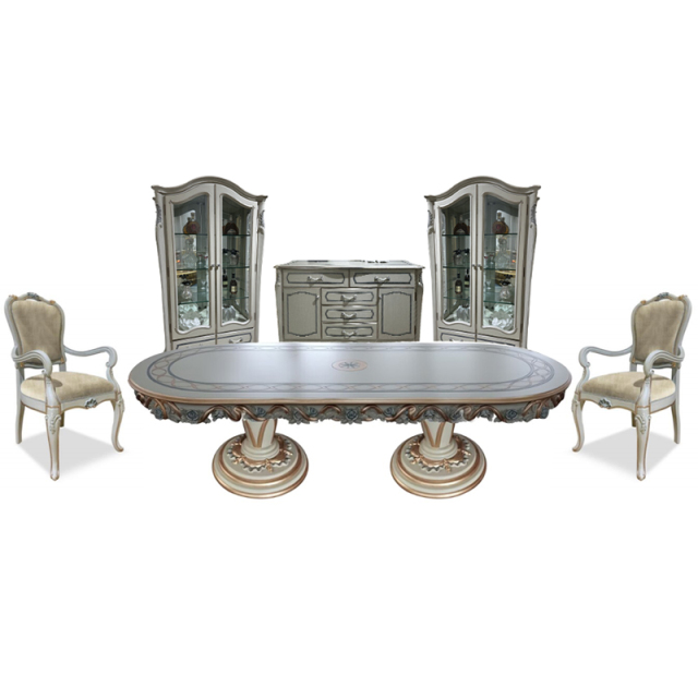 French-Style Oval Dining Table – Elegant Design with Luxurious Craftsmanship,EKAR FURNITURE CO.,LTD,French-Style Oval Dining Table – Elegant Design with Luxurious Craftsmanship,foshan furniture factory,custom Furniture factory,china furniture factory