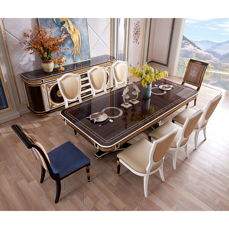 Classic Solid Wood Dining Table – Elegance Meets Function for Dining Rooms,EKAR FURNITURE CO.,LTD,Classic Solid Wood Dining Table – Elegance Meets Function for Dining Rooms,foshan furniture factory,custom Furniture factory,china furniture factory