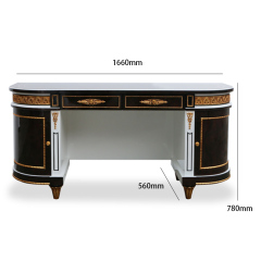 ,MY SHOP,Classic Mahogany Vanity Set – Elegant Wood with Comfortable Matching Stool,foshan furniture factory,custom Furniture factory,china furniture factory