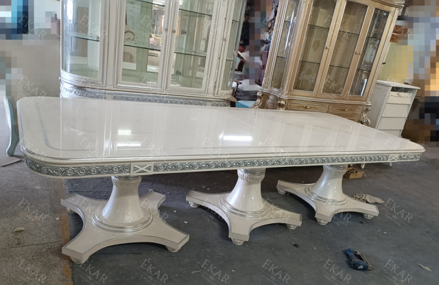 Classic Solid Wood Dining Table – Elegance Meets Function for Dining Rooms,EKAR FURNITURE CO.,LTD,Classic Solid Wood Dining Table – Elegance Meets Function for Dining Rooms,foshan furniture factory,custom Furniture factory,china furniture factory