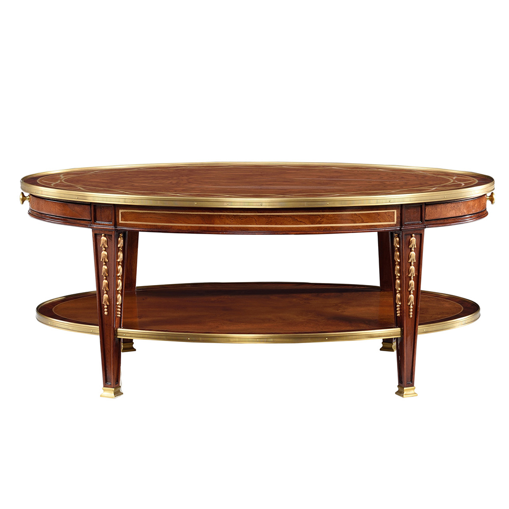 Classic Mahogany Oval Coffee Table – Timeless Elegance for Sophisticated Spaces,EKAR FURNITURE CO.,LTD,Classic Mahogany Oval Coffee Table – Timeless Elegance for Sophisticated Spaces,foshan furniture factory,custom Furniture factory,china furniture factory