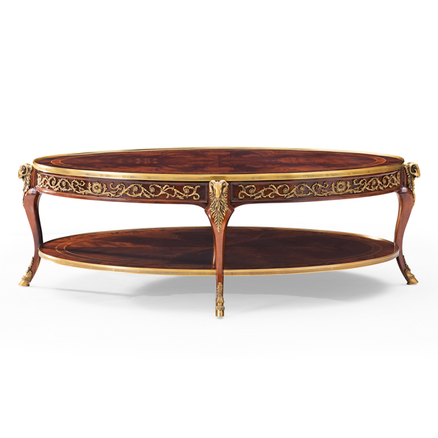 ,MY SHOP,Classic Mahogany Oval Coffee Table – Timeless Elegance for Sophisticated Spaces,foshan furniture factory,custom Furniture factory,china furniture factory