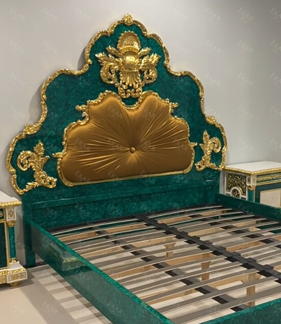 ,MY SHOP,Classic Carved Wood Bed – Elegance and Comfort for Luxurious Bedrooms,foshan furniture factory,custom Furniture factory,china furniture factory