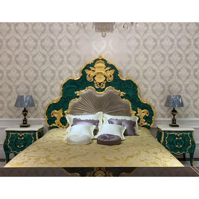 ,MY SHOP,Classic Carved Wood Bed – Elegance and Comfort for Luxurious Bedrooms,foshan furniture factory,custom Furniture factory,china furniture factory