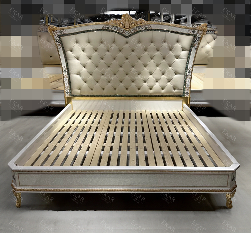 Spanish Carved Wood Bed – Elegant Craftsmanship for a Luxurious Bedroom,EKAR FURNITURE CO.,LTD,Spanish Carved Wood Bed – Elegant Craftsmanship for a Luxurious Bedroom,foshan furniture factory,custom Furniture factory,china furniture factory