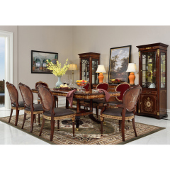Classic Wood Dining Set Timeless Elegance for Refined Dining Spaces,EKAR FURNITURE CO.,LTD,Classic Wood Dining Set Timeless Elegance for Refined Dining Spaces,foshan furniture factory,custom Furniture factory,china furniture factory