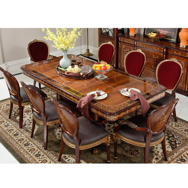 Classic Wood Dining Set Timeless Elegance for Refined Dining Spaces,EKAR FURNITURE CO.,LTD,Classic Wood Dining Set Timeless Elegance for Refined Dining Spaces,foshan furniture factory,custom Furniture factory,china furniture factory