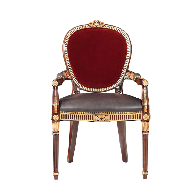,MY SHOP,Classic carved armchairs for a timeless elegance in a fine dining setting,foshan furniture factory,custom Furniture factory,china furniture factory