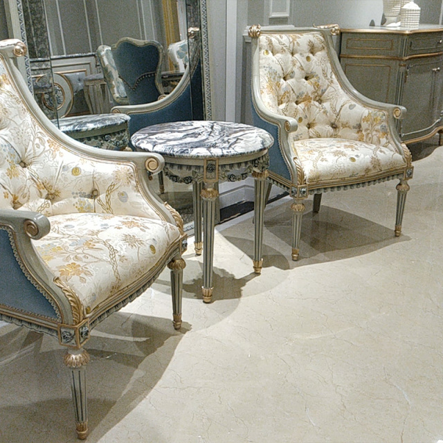 ,MY SHOP,Elegant French carved round table - exquisite living room corner decoration,foshan furniture factory,custom Furniture factory,china furniture factory