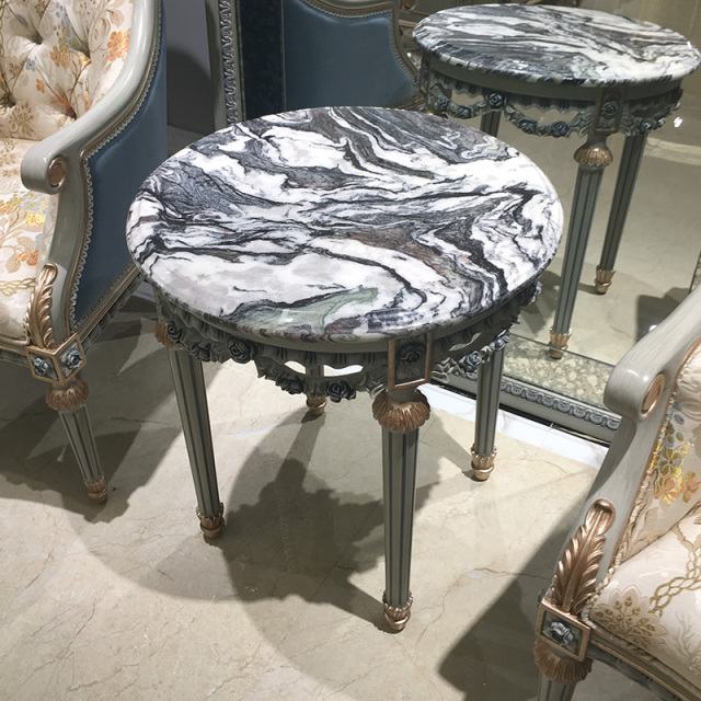 ,MY SHOP,Elegant French carved round table - exquisite living room corner decoration,foshan furniture factory,custom Furniture factory,china furniture factory
