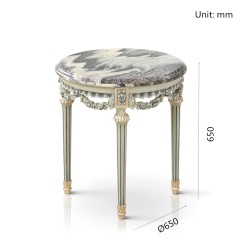 ,MY SHOP,Elegant French carved round table - exquisite living room corner decoration,foshan furniture factory,custom Furniture factory,china furniture factory
