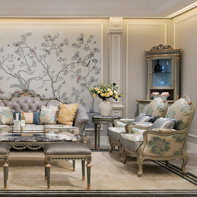 ,MY SHOP,Elegant French carved round table - exquisite living room corner decoration,foshan furniture factory,custom Furniture factory,china furniture factory