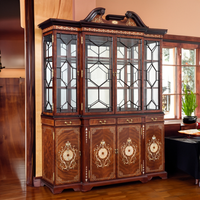 ,MY SHOP,Classic Glass Display Cabinet – Timeless Storage with Elegant Wood Detailing,foshan furniture factory,custom Furniture factory,china furniture factory