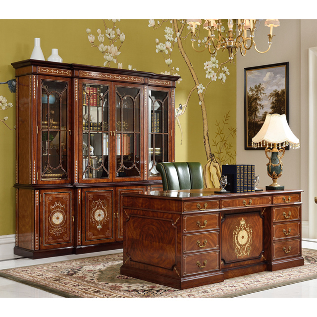 ,MY SHOP,Classic Wood Glass Bookcase – Elegance Meets Function in Office Storage,foshan furniture factory,custom Furniture factory,china furniture factory