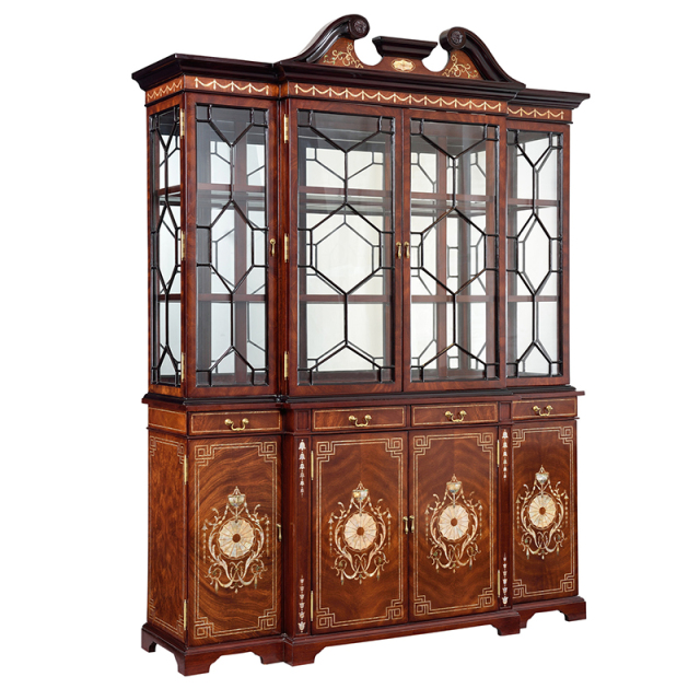 ,MY SHOP,Classic Glass Display Cabinet – Timeless Storage with Elegant Wood Detailing,foshan furniture factory,custom Furniture factory,china furniture factory