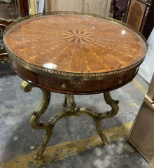 ,MY SHOP,Classic Round Wood Table – Timeless Elegance for Living Spaces,foshan furniture factory,custom Furniture factory,china furniture factory