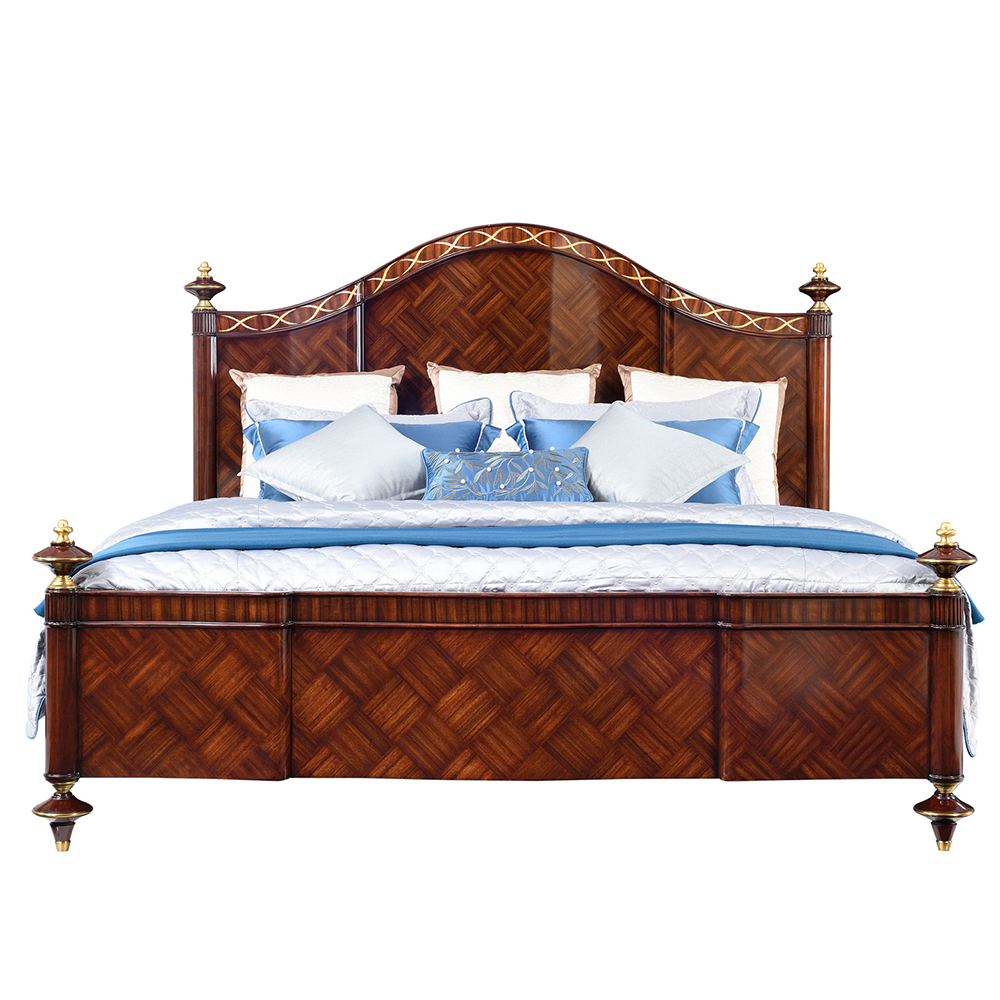Elegant Solid Wood Bed – Classic Luxury for Your Master Bedroom,EKAR FURNITURE CO.,LTD,Elegant Solid Wood Bed – Classic Luxury for Your Master Bedroom,foshan furniture factory,custom Furniture factory,china furniture factory