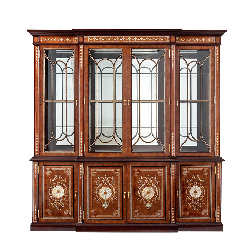 Classic Wood Glass Bookcase – Elegance Meets Function in Office Storage,EKAR FURNITURE CO.,LTD,Classic Wood Glass Bookcase – Elegance Meets Function in Office Storage,foshan furniture factory,custom Furniture factory,china furniture factory