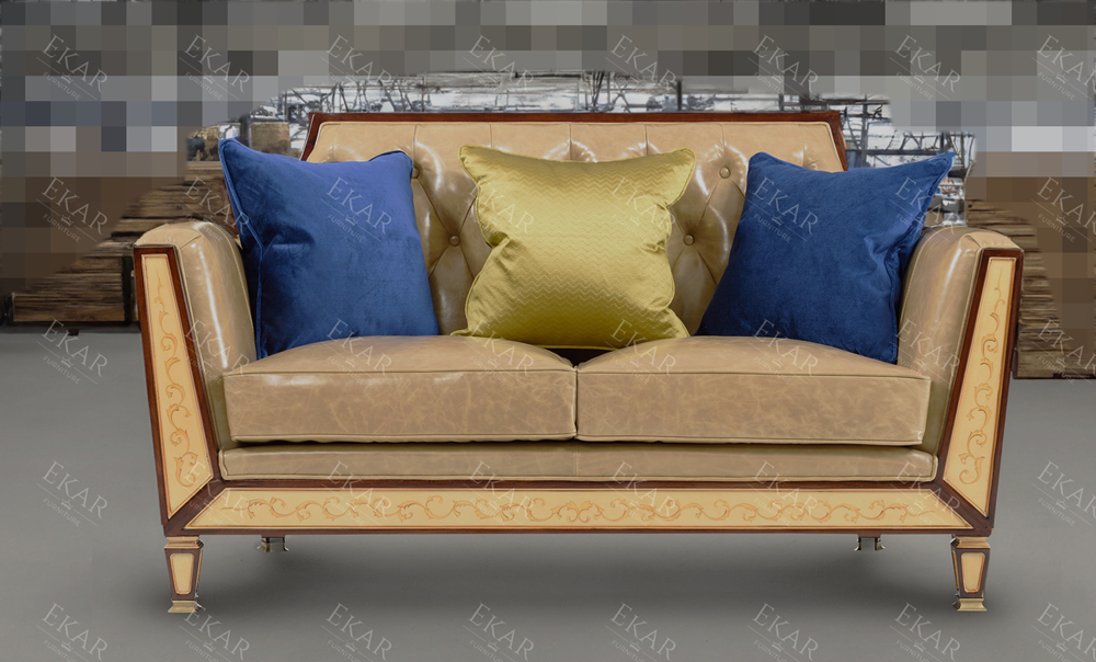 Luxury Lounge Classic Style Italy Genuine Leather Sofa Set,EKAR FURNITURE CO.,LTD,Luxury Lounge Classic Style Italy Genuine Leather Sofa Set,foshan furniture factory,custom Furniture factory,china furniture factory