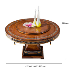 Elegant Classic Round Wood Dining Table,EKAR FURNITURE CO.,LTD,Elegant Classic Round Wood Dining Table,foshan furniture factory,custom Furniture factory,china furniture factory