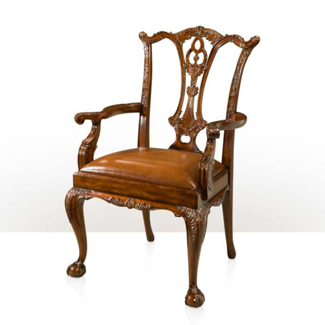 ,MY SHOP,Classic Oil Wax Leather Chair – Solid Wood Frame for Elegant Living Room Comfort,foshan furniture factory,custom Furniture factory,china furniture factory