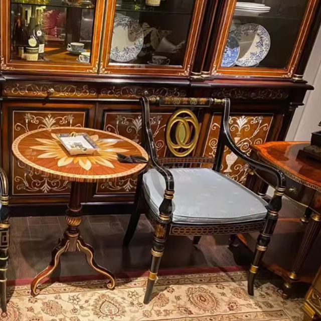 ,MY SHOP,Carved Wood Lounge Chair – Oil Wax Leather Seat for Traditional Living Room Style,foshan furniture factory,custom Furniture factory,china furniture factory