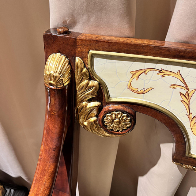,MY SHOP,Classic Solid Wood Armchair – Timeless Elegance and Comfort for Luxurious Living Rooms,foshan furniture factory,custom Furniture factory,china furniture factory