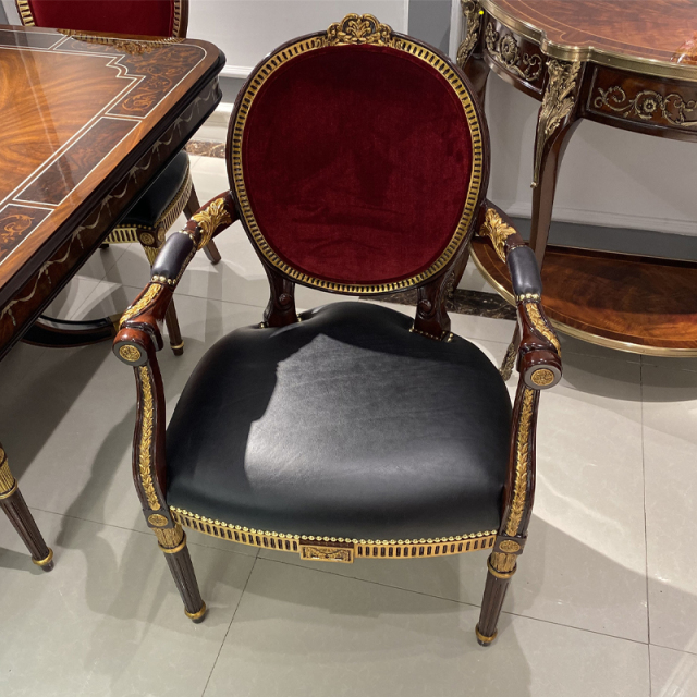 ,MY SHOP,Classic carved armchairs for a timeless elegance in a fine dining setting,foshan furniture factory,custom Furniture factory,china furniture factory