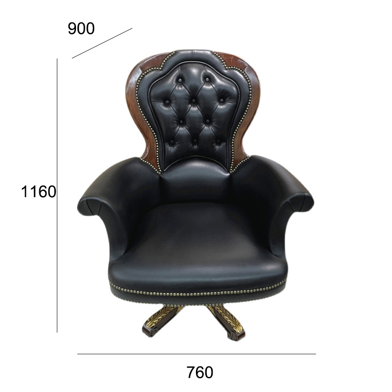 Rotating Solid Wood Office Chair – Traditional Design with Comfortable Cushioned Seat for Home Office,EKAR FURNITURE CO.,LTD,Rotating Solid Wood Office Chair – Traditional Design with Comfortable Cushioned Seat for Home Office,foshan furniture factory,custom Furniture factory,china furniture factory