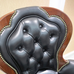 ,MY SHOP,Rotating Solid Wood Office Chair – Traditional Design with Comfortable Cushioned Seat for Home Office,foshan furniture factory,custom Furniture factory,china furniture factory