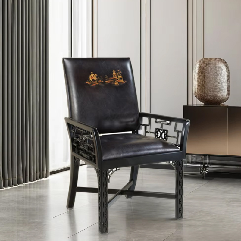 Classic Black Lounge Chair – Traditional Design with Comfortable Seating for Your Living Room,EKAR FURNITURE CO.,LTD,Classic Black Lounge Chair – Traditional Design with Comfortable Seating for Your Living Room,foshan furniture factory,custom Furniture factory,china furniture factory