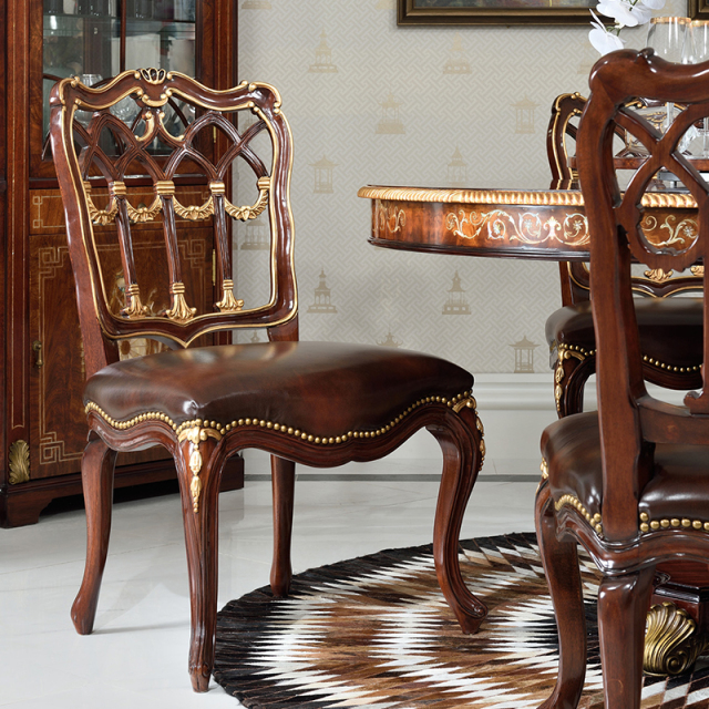 ,MY SHOP,Oil Wax Leather Dining Chair – Solid Wood Design for Comfortable Dining Room Seating,foshan furniture factory,custom Furniture factory,china furniture factory