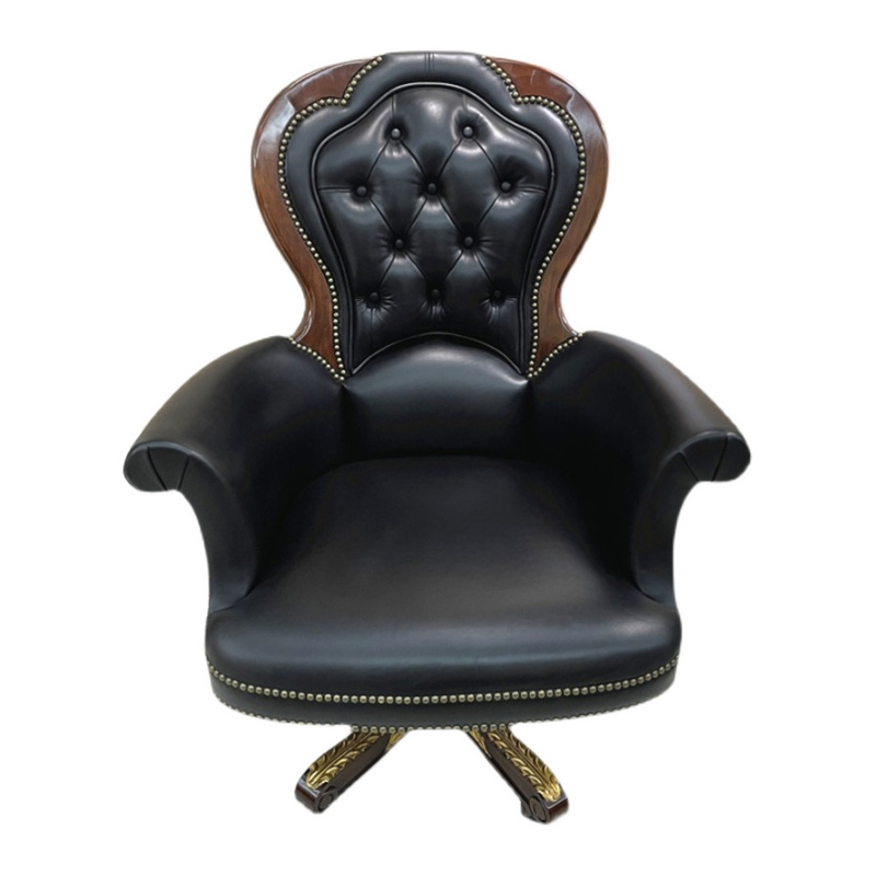 Rotating Solid Wood Office Chair – Traditional Design with Comfortable Cushioned Seat for Home Office,EKAR FURNITURE CO.,LTD,Rotating Solid Wood Office Chair – Traditional Design with Comfortable Cushioned Seat for Home Office,foshan furniture factory,custom Furniture factory,china furniture factory