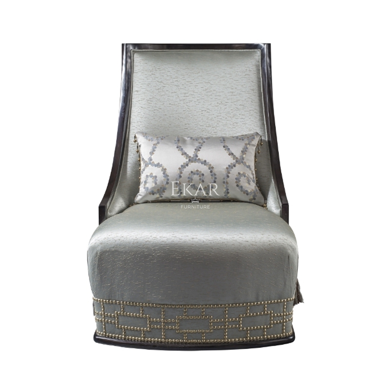 Fabric Upholstered Armless Chair – Solid Wood Design for Comfortable Living Room Seating,EKAR FURNITURE CO.,LTD,Fabric Upholstered Armless Chair – Solid Wood Design for Comfortable Living Room Seating,foshan furniture factory,custom Furniture factory,china furniture factory
