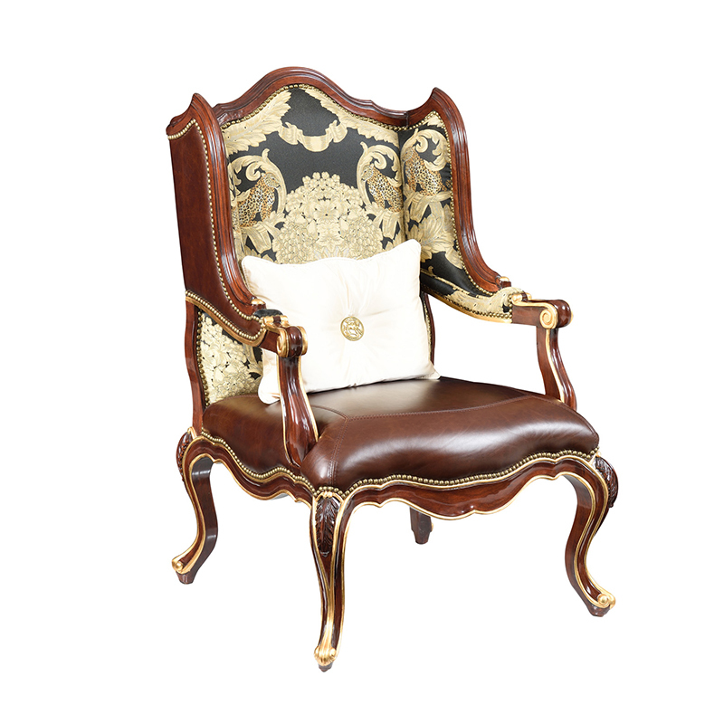 Classic Carved Wood Lounge Chair – Refined Design for Comfortable Living Room Seating,EKAR FURNITURE CO.,LTD,Classic Carved Wood Lounge Chair – Refined Design for Comfortable Living Room Seating,foshan furniture factory,custom Furniture factory,china furniture factory