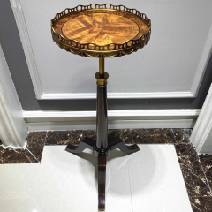 ,MY SHOP,Solid Wood End Table Triangular Metal Legs for a Unique and Stylish Living Room Accent,foshan furniture factory,custom Furniture factory,china furniture factory