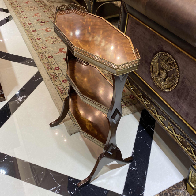 ,MY SHOP,Solid Wood Multi-Layer End Table – Irregular Design for Creative Living Room Accent,foshan furniture factory,custom Furniture factory,china furniture factory