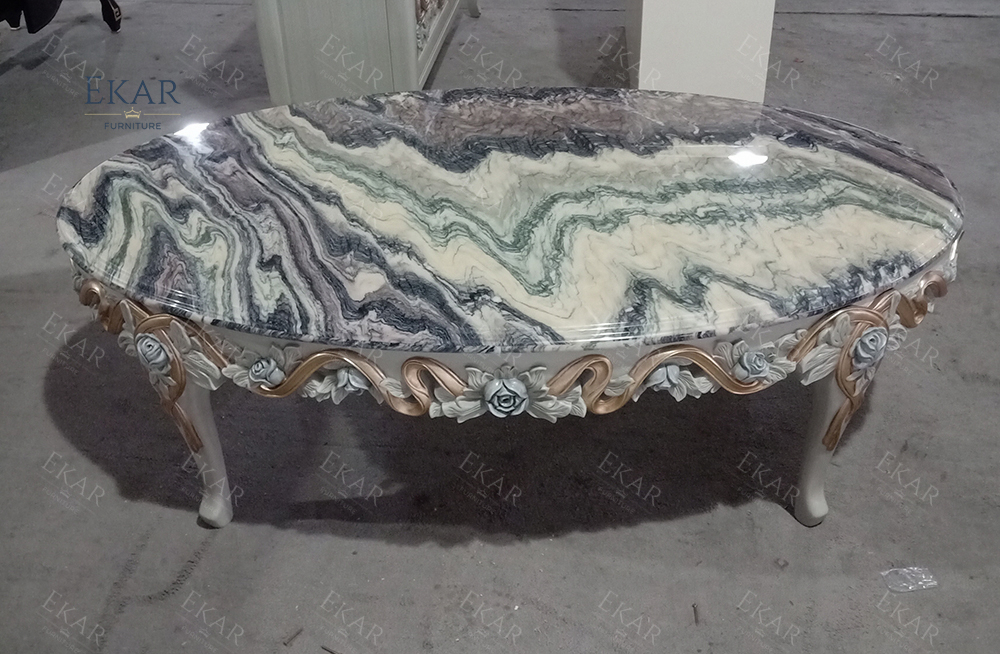 French Style Solid Wood Coffee Table with Hand Carved Details,EKAR FURNITURE CO.,LTD,French Style Solid Wood Coffee Table with Hand Carved Details,foshan furniture factory,custom Furniture factory,china furniture factory